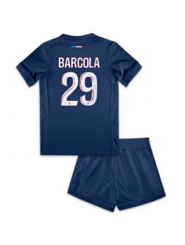 Paris Saint-Germain Bradley Barcola #29 Dječji Domaci Dres kompleti 2024-25 Kratak Rukavima (+ kratke hlače)